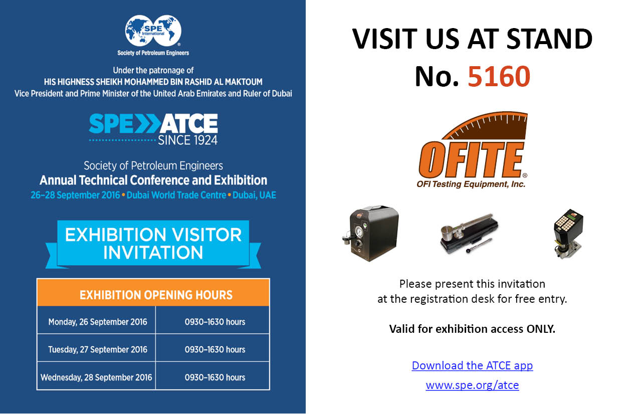 Join us at the SPE Annual Technical Conference and Exhibition in Dubai